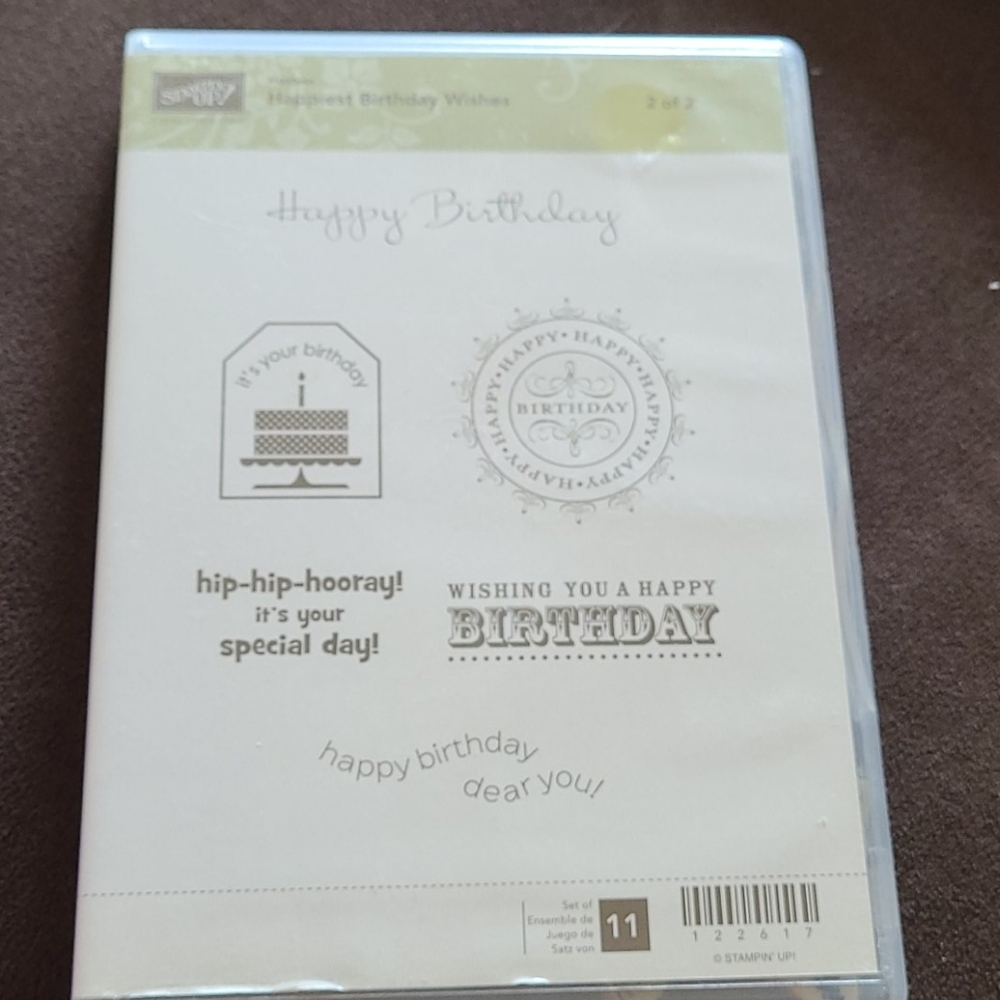 Stampin Up- Happiest Brithday Wishes